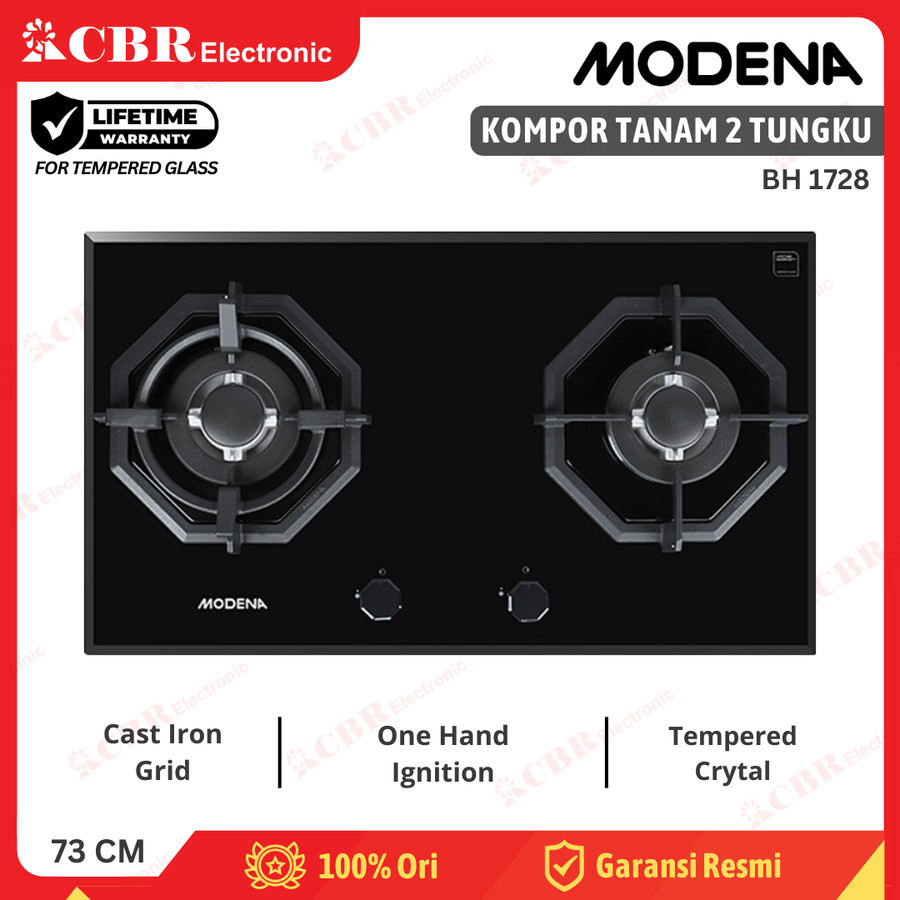 Kompor Tanam MODENA 2 Tungku BH 1728
