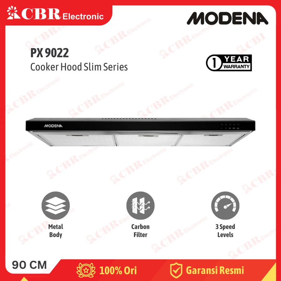 Cooker Hood / Penghisap Asap MODENA PX 9022 (Slim Hood) 90 cm
