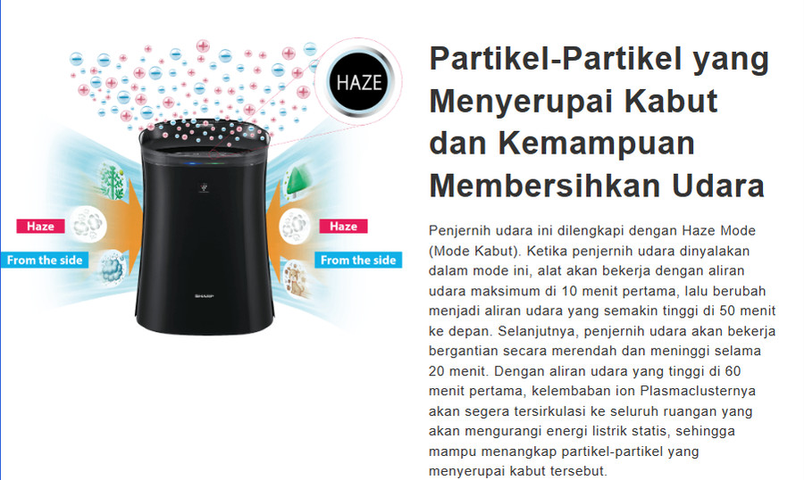 Air Purifier SHARP FP-JM30Y-B
