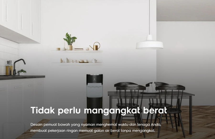 Water Dispenser ELECTROLUX Galon Bawah EQAXF01BXWI