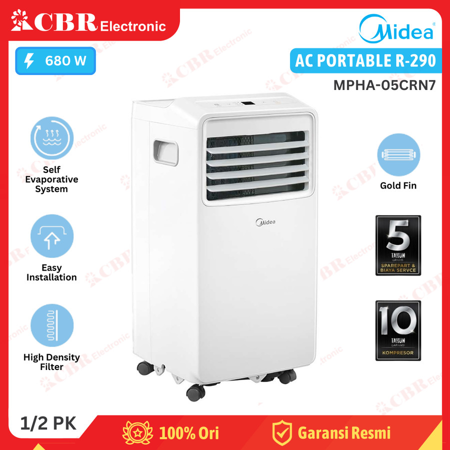 AC Portable MIDEA 1/2 PK (0.5 PK) MPHA-05CRN7