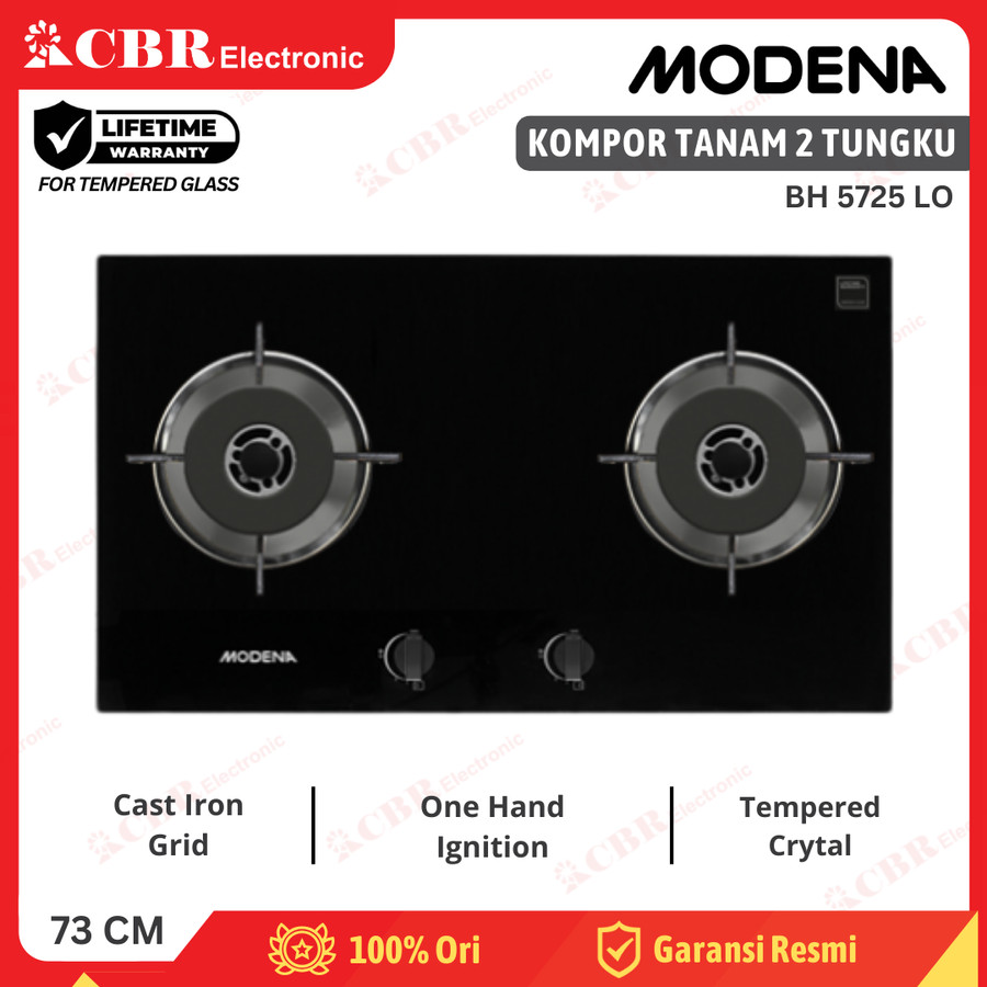 Kompor Tanam MODENA 2 Tungku BH 5725 LO
