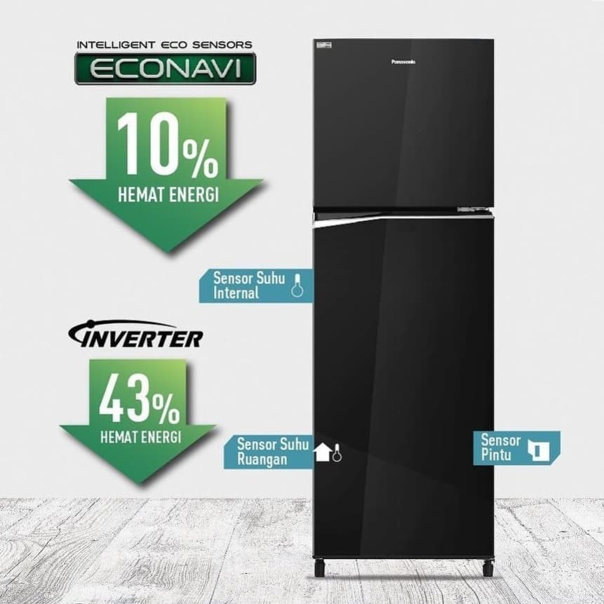 Kulkas PANASONIC 2 Pintu NR-BB271G-K (Inverter / 248 L)