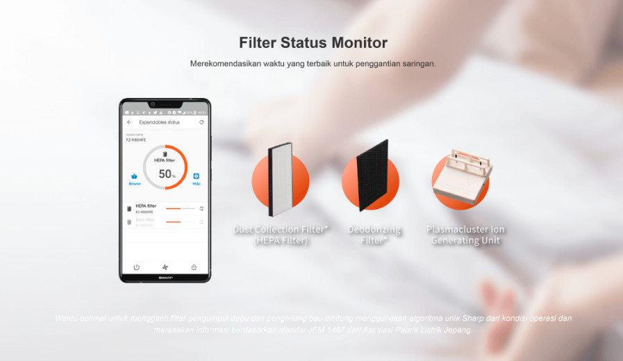 Air Purifier SHARP FP-J60Y-W