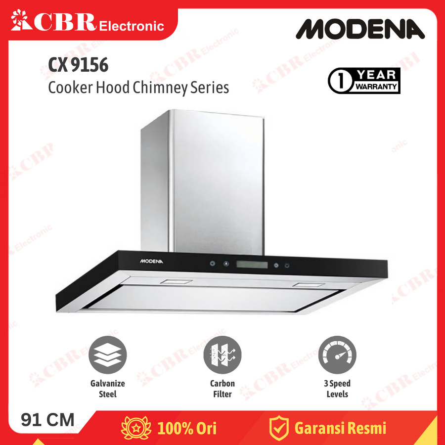Cooker Hood / Penghisap Asap MODENA CX 9156 (Chimney Hood) 91 cm