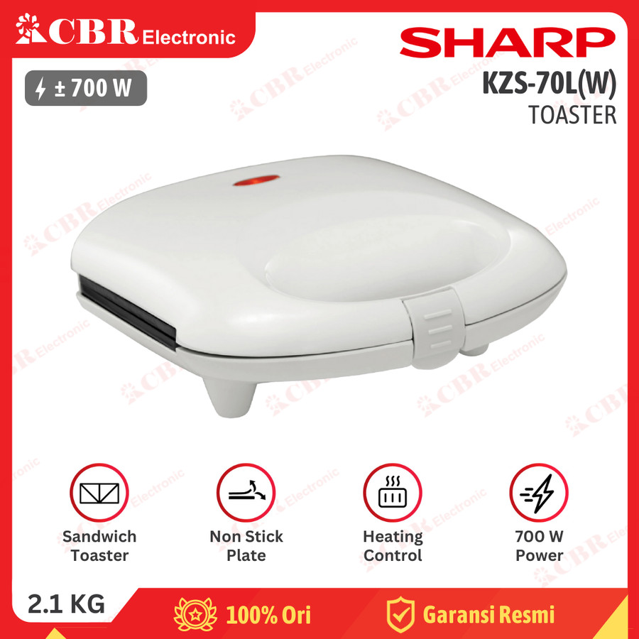 Toaster SHARP 4 Slice KZS-70L(W)