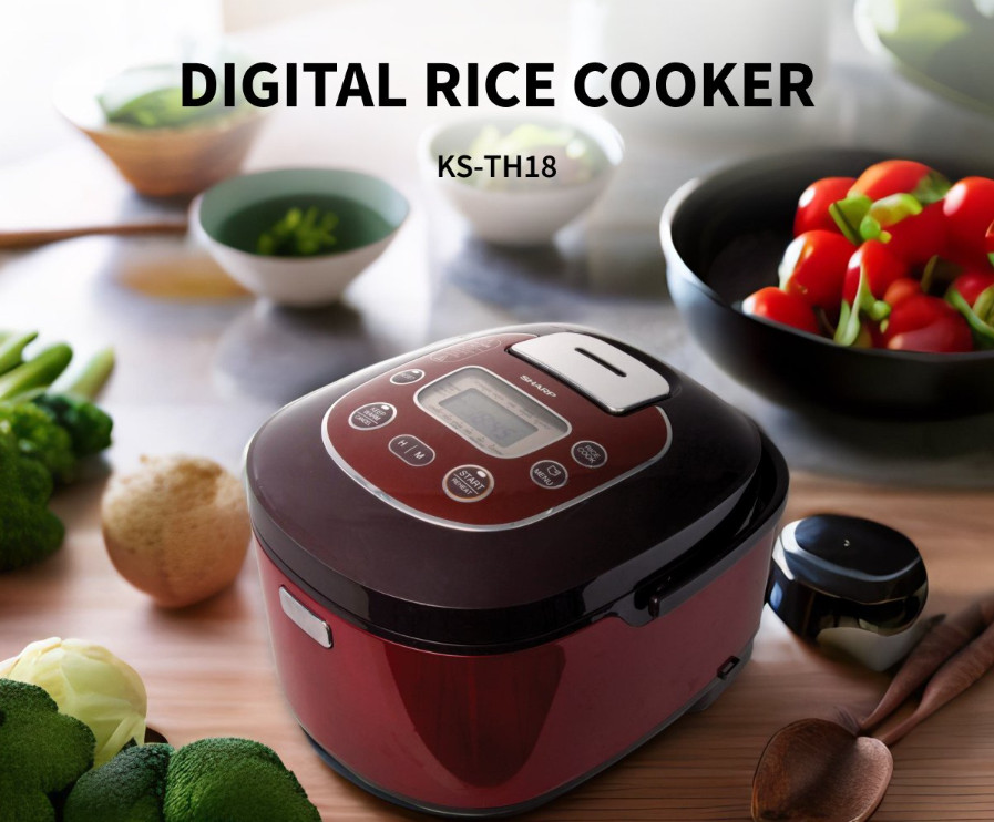 Rice Cooker SHARP 1.8 Liter KS-TH18-RD (Digital)