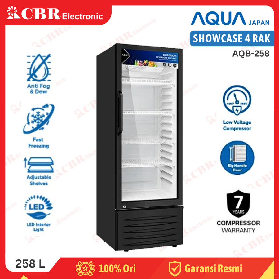 Showcase Display Cooler AQUA 3 Rak AQB-258