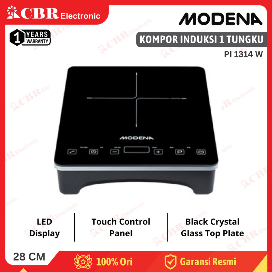 Kompor Induksi Portable MODENA 1 Tungku PI 1314 W