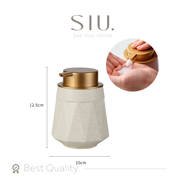 Nara Tempat Sabun Cair Keramik Porcelain Pump Liquid Soap Dispenser Botol Sabun Cair Astetik