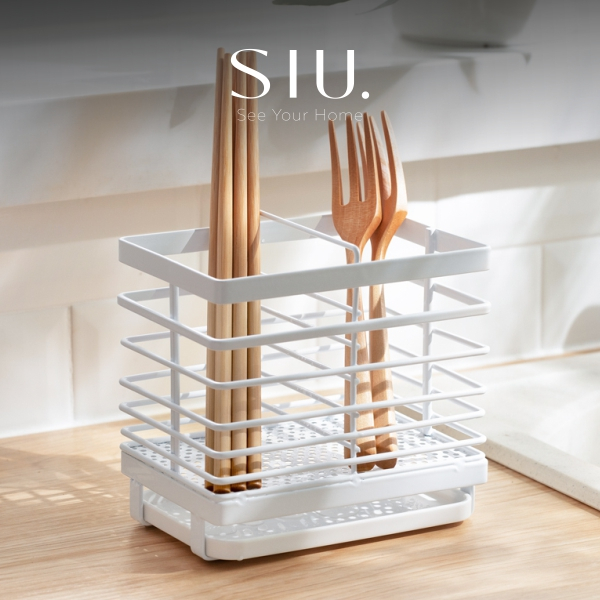 Nami Utensil Holder - Tempat Sumpit Sendok Garpu Stainless Minimalis