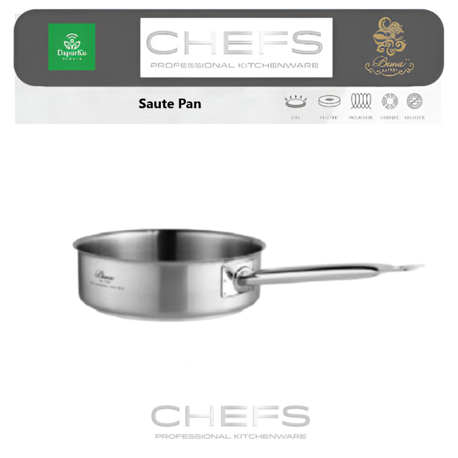 Jual Saute Pan Bima Chefs Stainless Steel 304 Body Only
