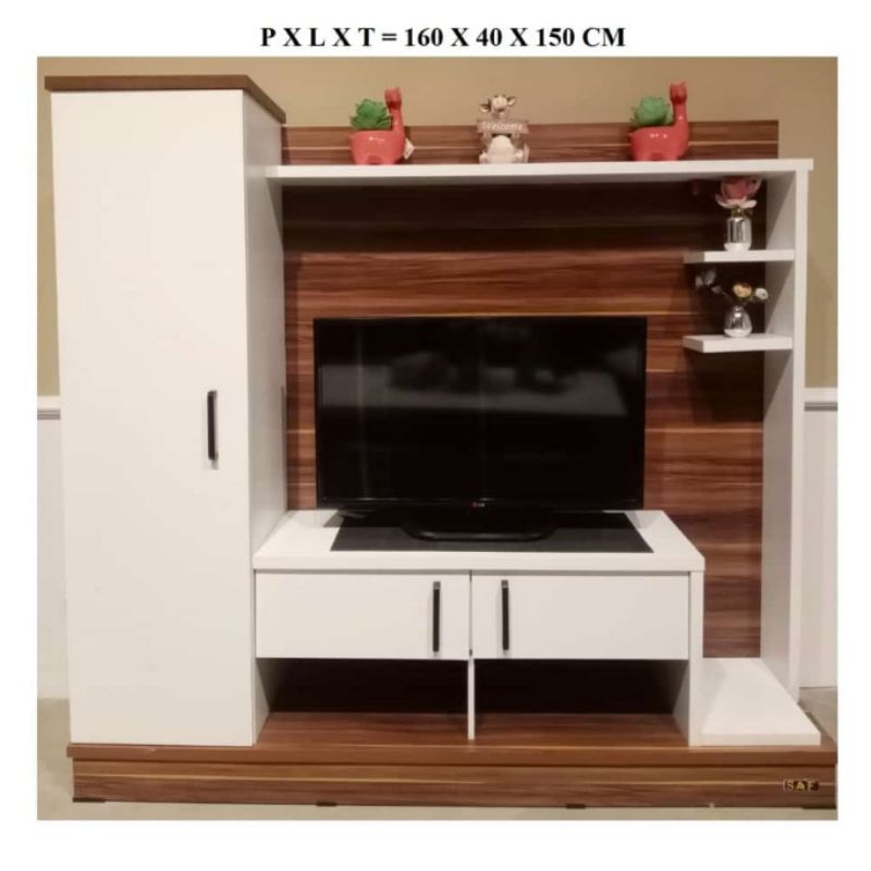 Rak TV Wall Unit / Rak TV Minimalis