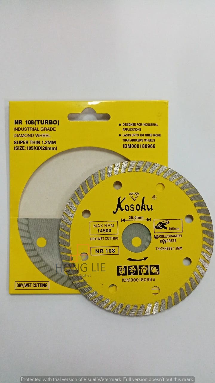 Jual Kosoku Turbo Slim Mata Potong Granite Marmer Keramik Diamond Wheel