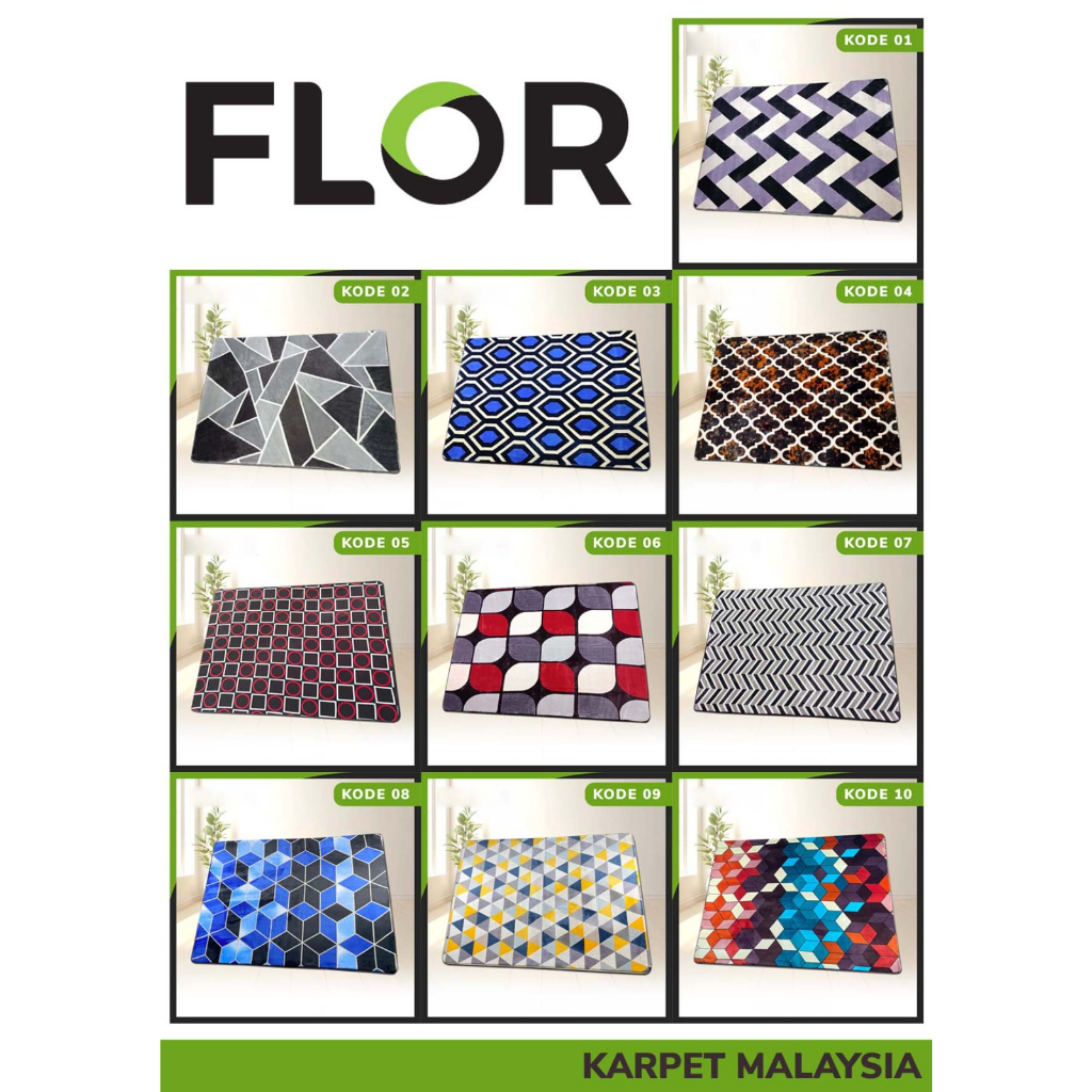 Karpet Malaysia FLOR Size 190x220