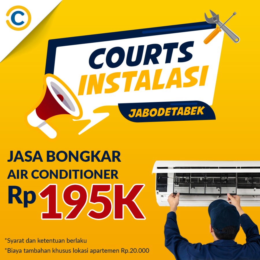 COURTS Instalasi- Jasa Lepas AC Khusus JABODETABEK