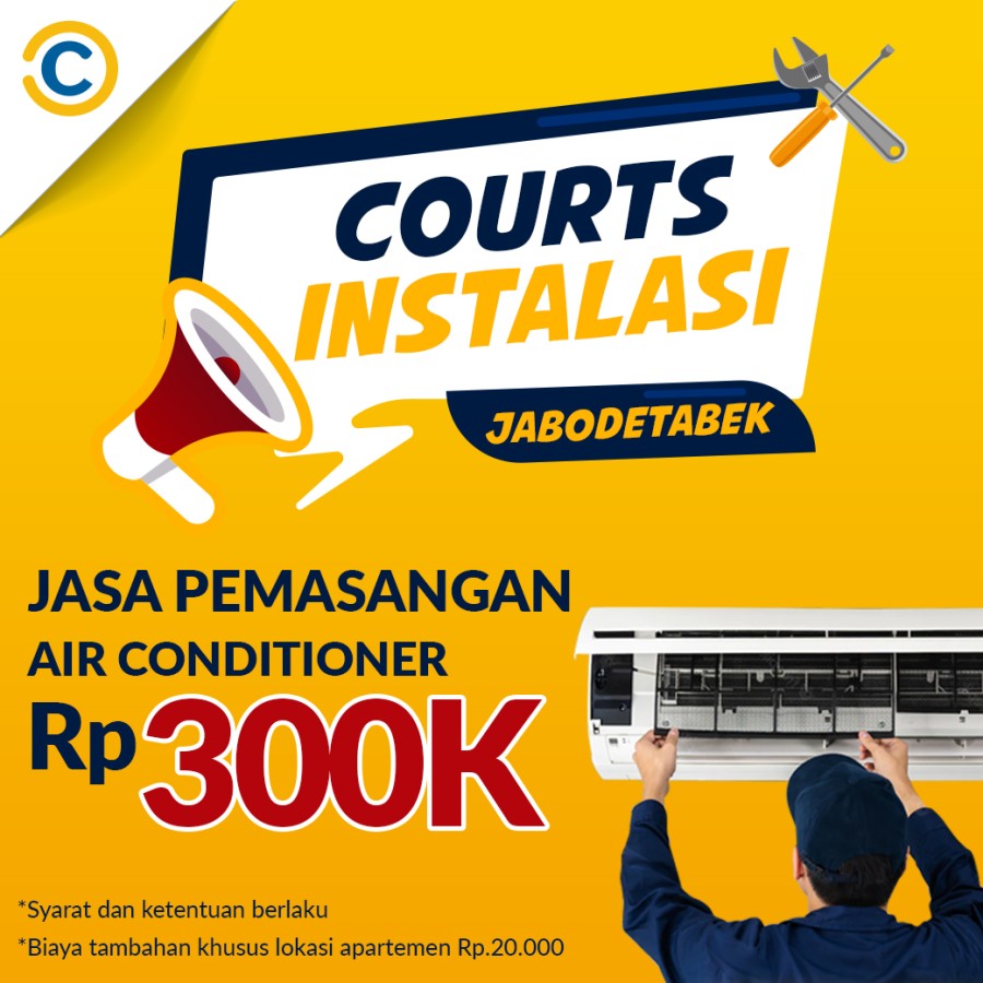 COURTS Instalasi- Jasa Pemasangan AC Khusus JABODETABEK