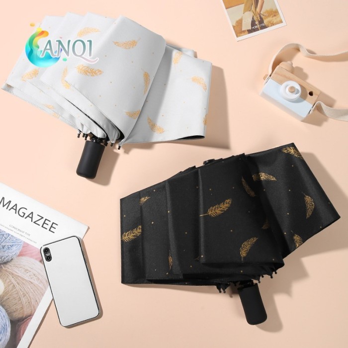 ANQI SHOP Payung Hujan / Payung Lipat Anti UV / Payung Tabir Surya