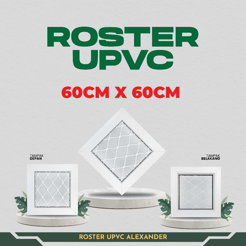 Jendela UPVC Roster Expanda Kasa Nyamuk1