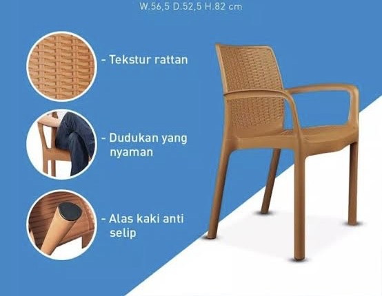 8 Kursi OL502 - coklat