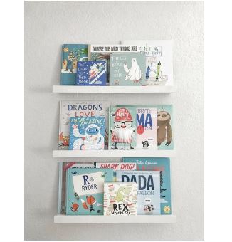TwinsJ | 3 Pcs Rak Buku Anak / Rak Buku Model J / Rak Dinding / HPL. Premium Quality