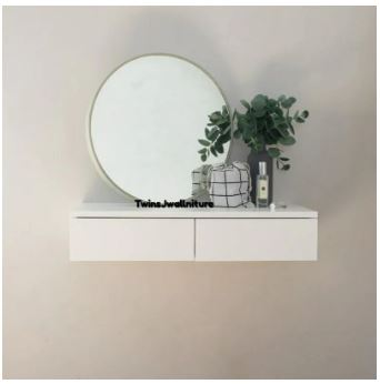 TwinsJ Wallniture Meja Rias Ambalan Laci 6020