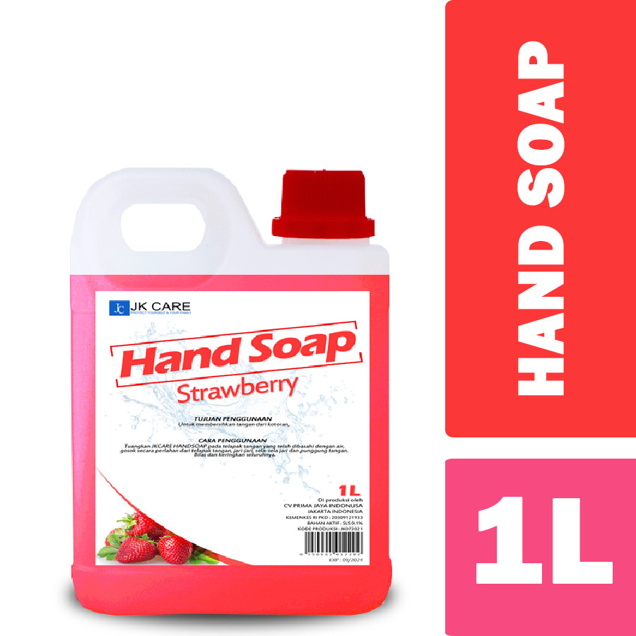 JKCARE Hand Soap Sabun Cuci Tangan 5 Liter Strawberry (KHUSUS OJEK)