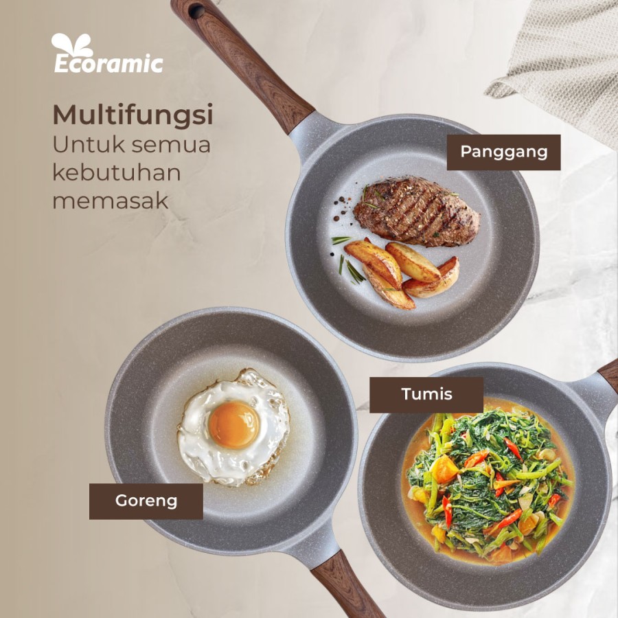 ECORAMIC BLING - Panci Induksi Anti Lengket & Gores