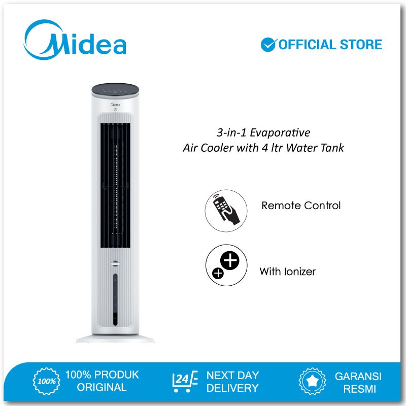 Midea 3-in-1 Evaporative Air Cooler - MAC-400R0-APW - Ionizer