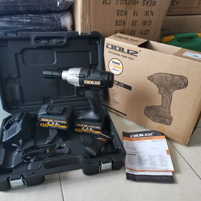 Jual Doliz Bd Cordless Impact Wrench Mesin Bor Buka Baut Baterai