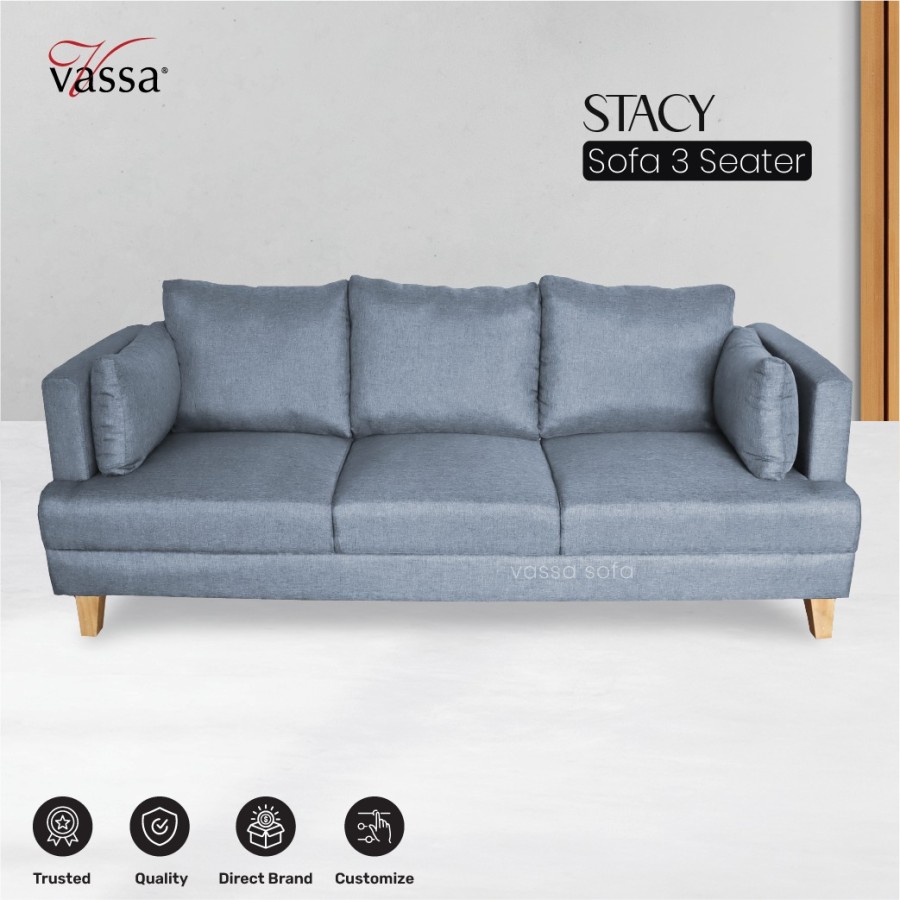 Sofa Stacy 3 dudukan by Vassa Sofa - Sofa 3 seater