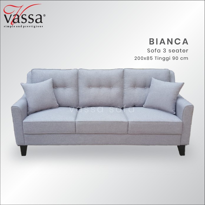 SOFA 3 SEATER / SOFA BIANCA / VASSA SOFA