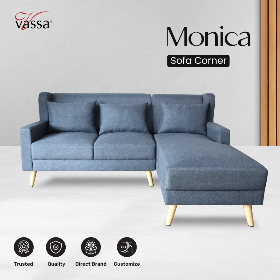 SOFA SUDUT | CORNER SOFA | L MONICA | VASSA SOFA
