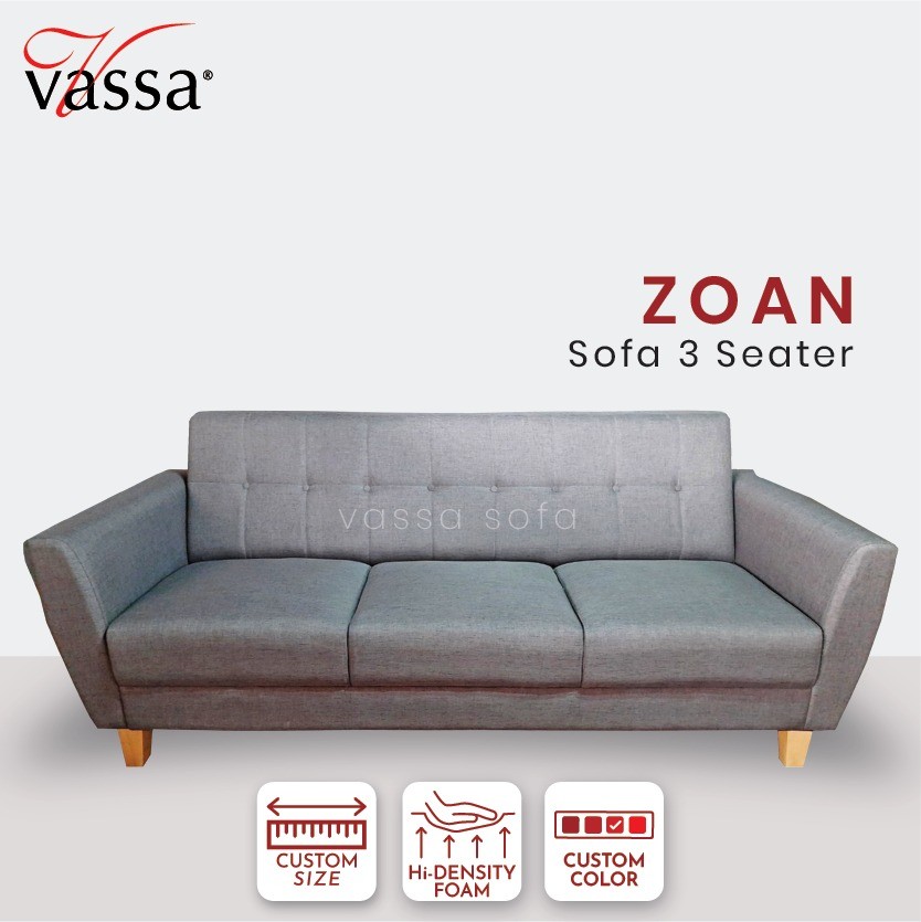 SOFA 3 SEATER / SOFA ZOAN / VASSA SOFA