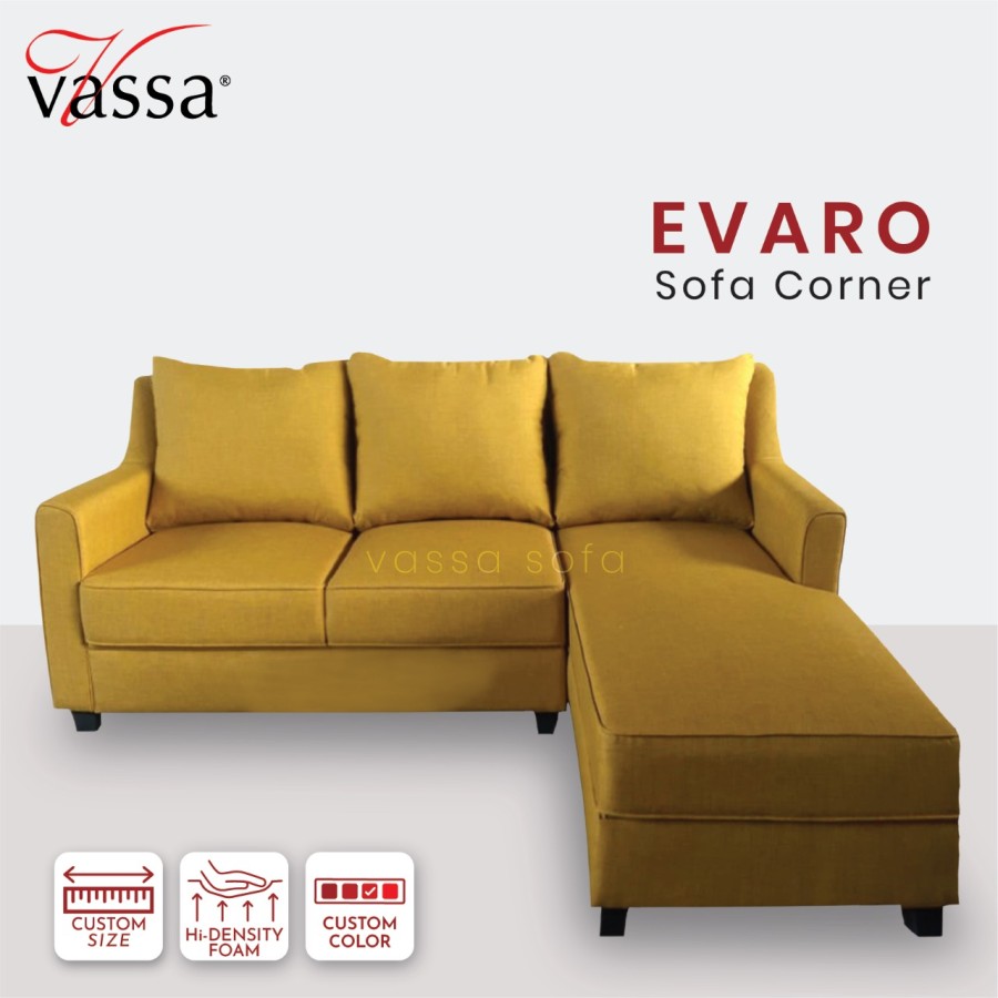SOFA CORNER / SOFA SUDUT / SOFA L EVARO / VASSA SOFA