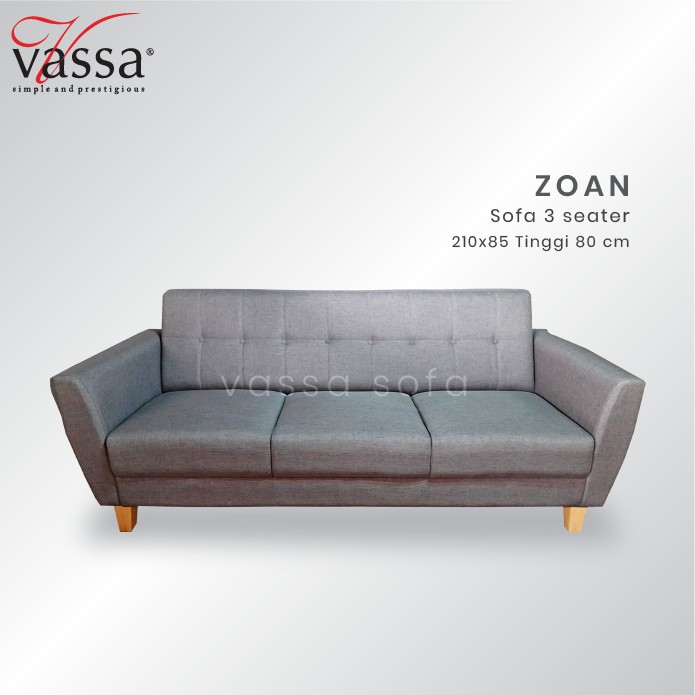 SOFA 3 SEATER / SOFA ZOAN / VASSA SOFA