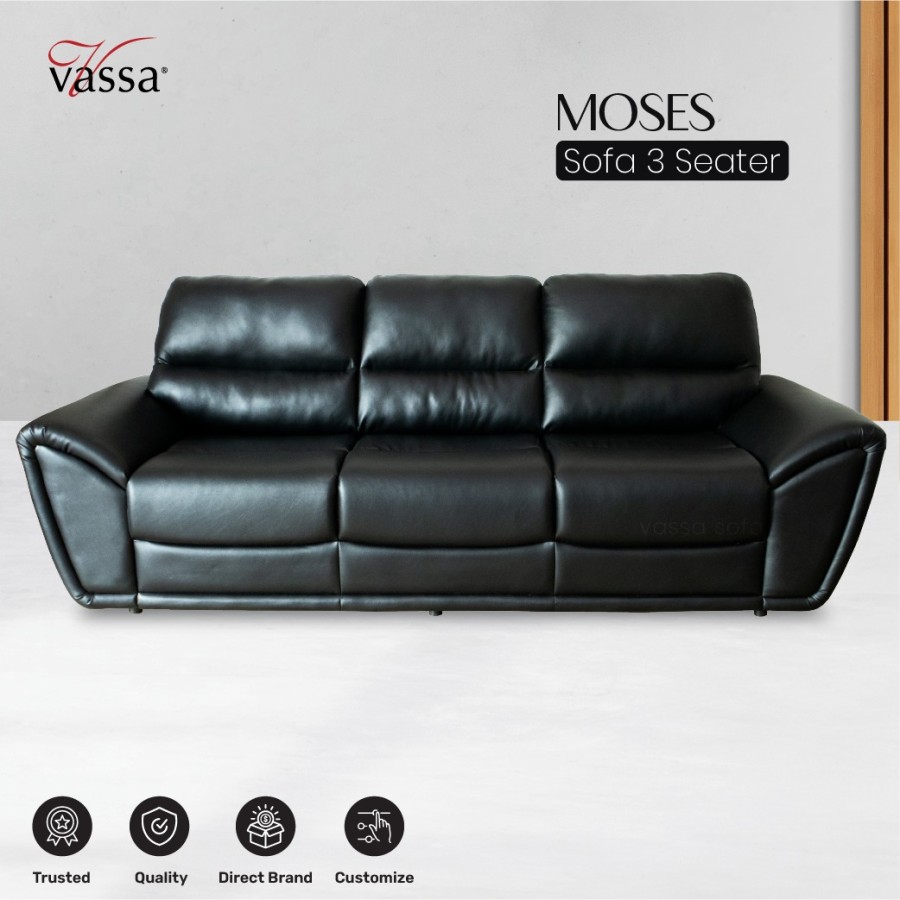Sofa Moses 3 Dudukan By Vassa Sofa - Sofa 3 Seater