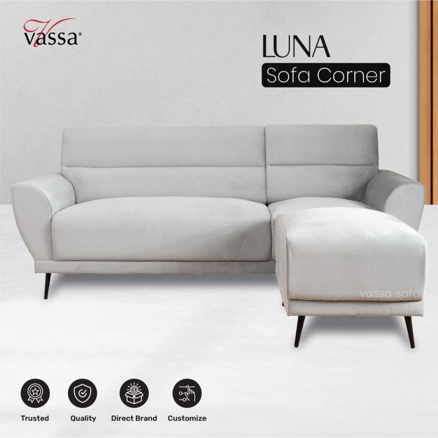 Sofa L LUNA by Vassa Sofa - Sofa L Minimalis