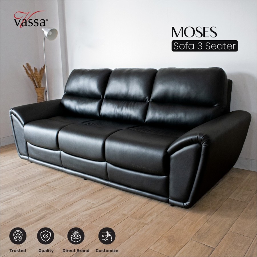 Sofa Moses 3 Dudukan By Vassa Sofa - Sofa 3 Seater