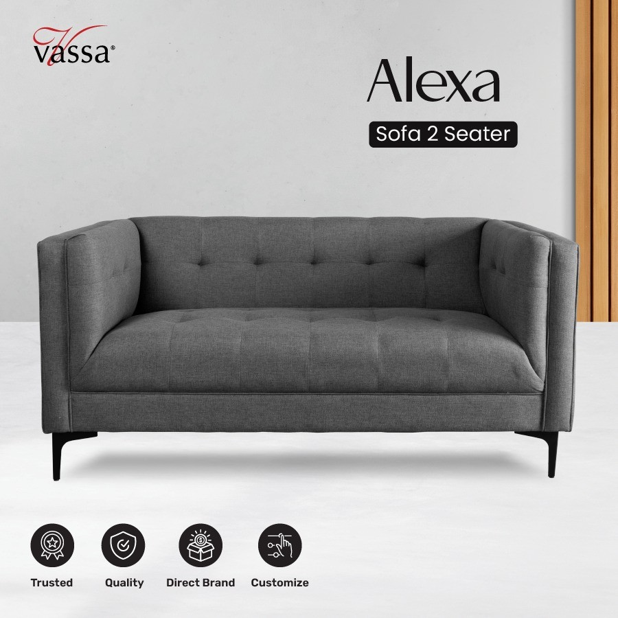 Sofa 2 Dudukan Sofa Alexa 2 Seater By Vassa Sofa