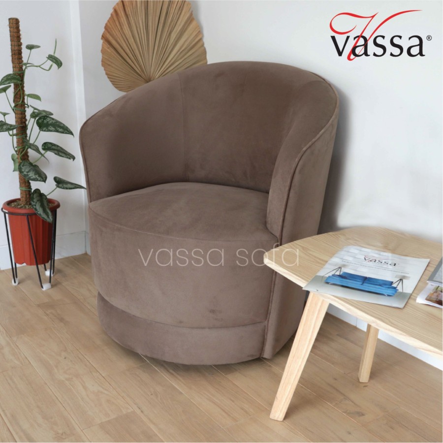 SOFA 1 SEATER | KURSI SOFA PUTAR SUNNY | VASSA SOFA