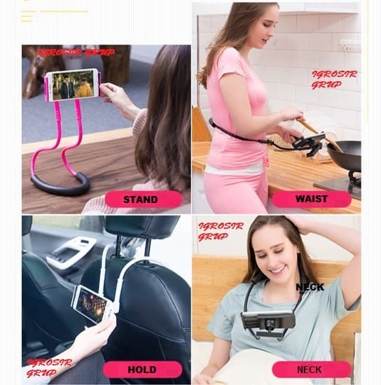 Jual Lazypod Leher dan Pinggang Holder HP Lazy Hanging Neck Cell - Main Image