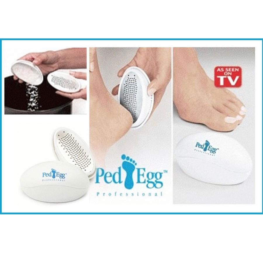 Ped Egg/Pembersih Penghalus Gosok Tumit Kaki Kapalan Kulit Mati Kering - TUMIT