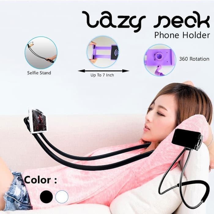 Jual Lazypod Leher dan Pinggang Holder HP Lazy Hanging Neck Cell