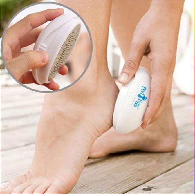 Ped Egg/Pembersih Penghalus Gosok Tumit Kaki Kapalan Kulit Mati Kering - TUMIT