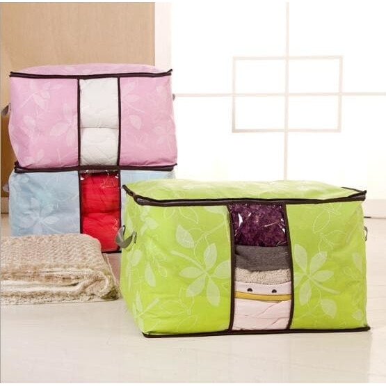 Storage bag flower Tas jumbo Box tempat Pakaian baju laundry Bed cover