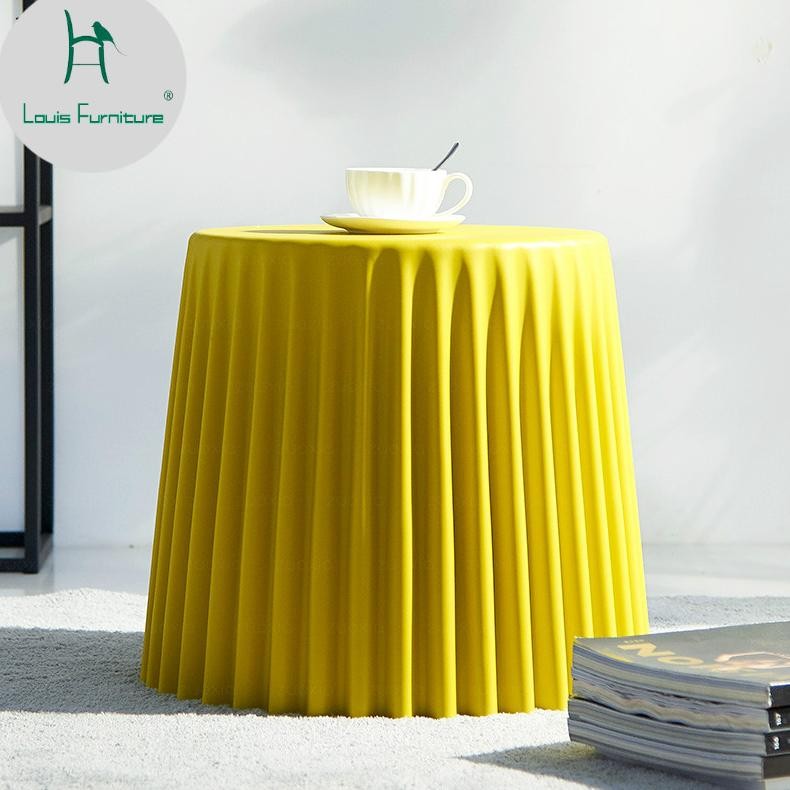 Louis_ Modern Sofa Tea Table Bedroom Mini Side Bedside Small Round An