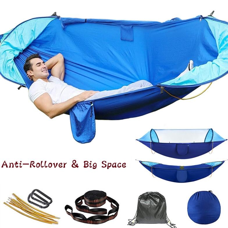 Multifunctiona Camping Hammock With Mosquito Net Double Hammocks Anti