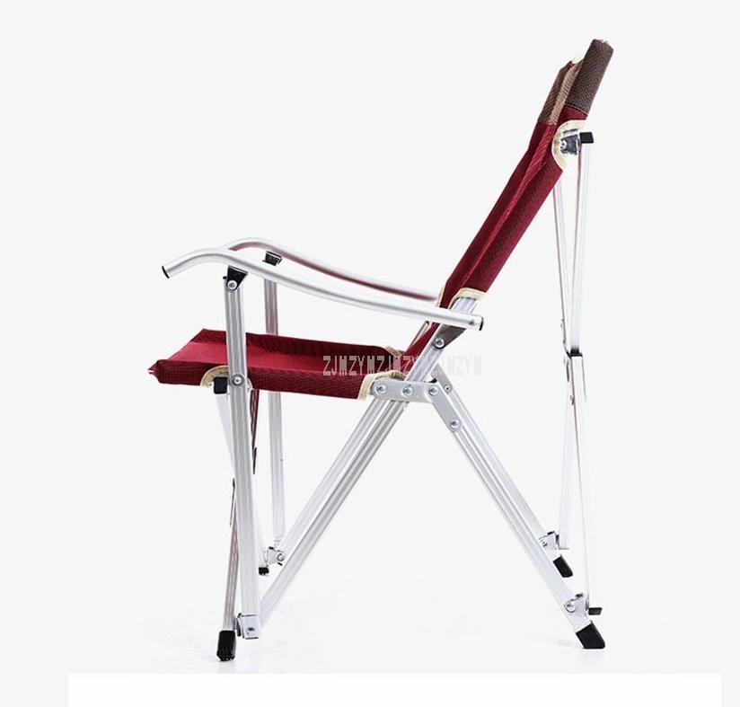 Portable Folding Fishing Chair 600D Oxford Aluminium Tube Backrest Fo