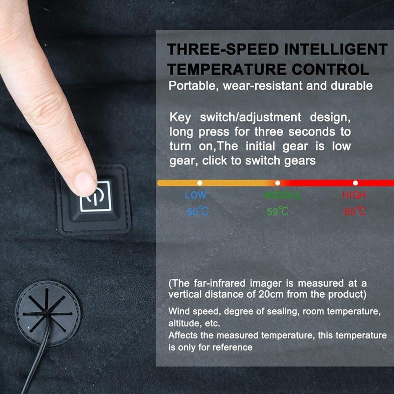 Portable Heated Seat Cushion 3 Mode Adjustable Heat Cushion Usb Heate